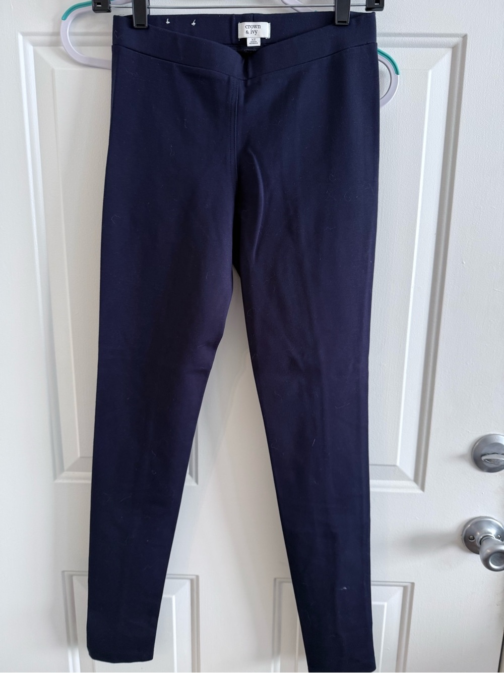 crown & ivy Navy Pull-On women Leggings